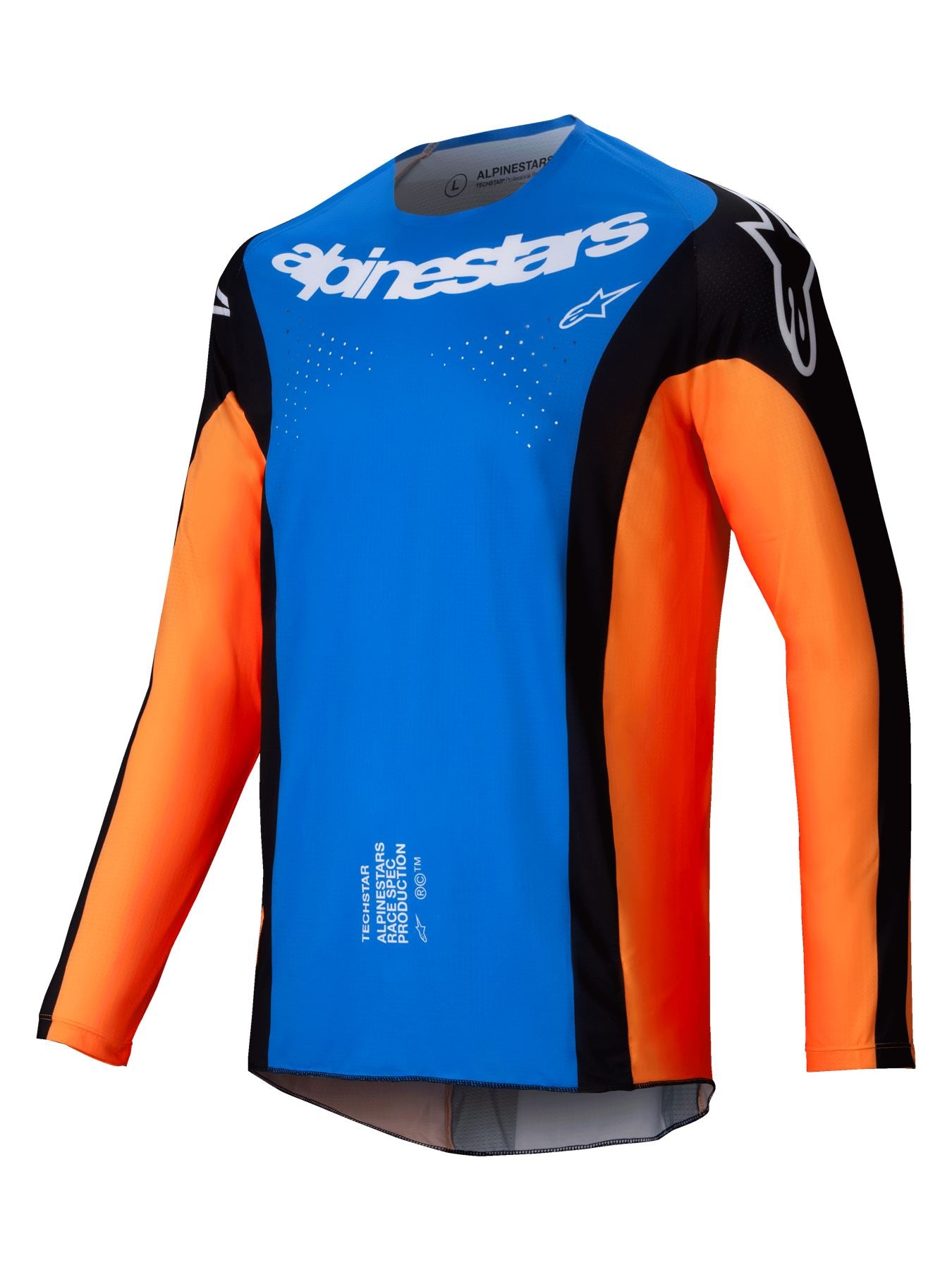 Alpinestars 2025 Techstar Melt Motocross Jersey Orange Blue